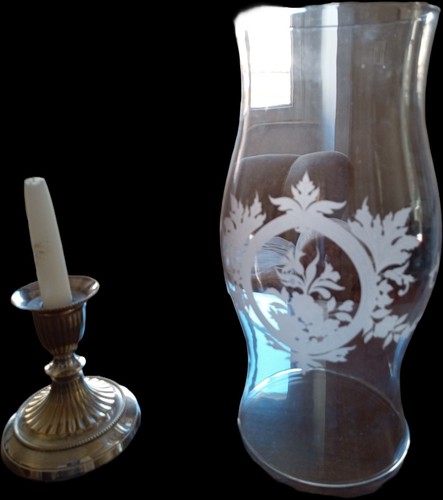 Candeliere con campana - , in