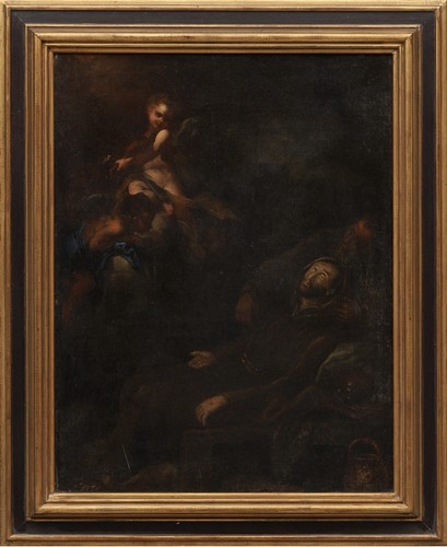 Quadro religioso xvii secolo - quadro,