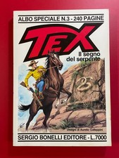 TEX ALBO SPECIALE n. 3 IL SEGNO SERPENTE Bonelli (1990 Fumetto TEXONE Galleppini