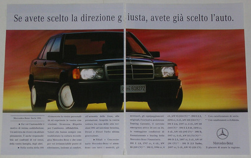 Advert pubblicità auto - advert, 1991