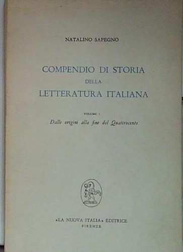 Sapegno compendio storia - sapegno,
