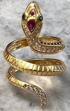 Anello Serpente VERO Rubino