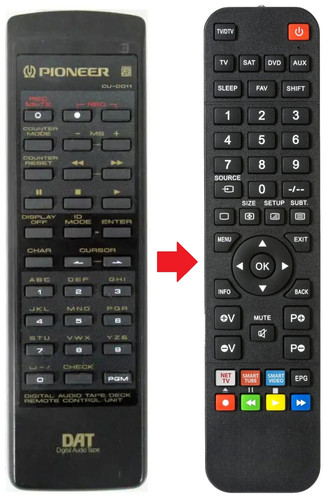 Telecomando adatto per - , pioneer