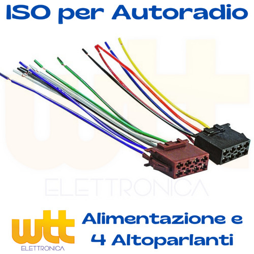 Cavo iso autoradio connettore