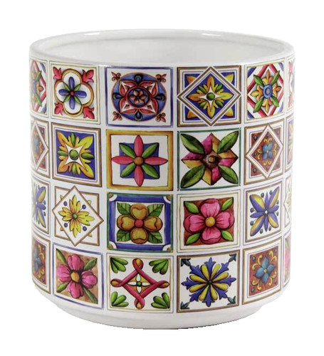 Vaso ceramica mediterraneo - vaso,