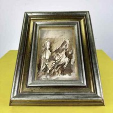 quadro olio su tela, cavalli