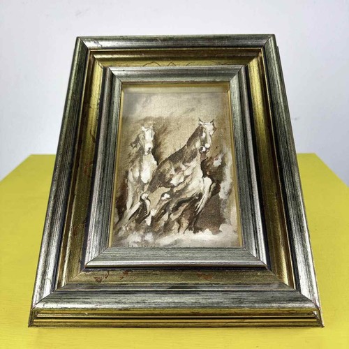 Quadro olio tela cavalli - quadro, tela,