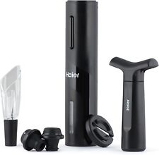 Haier Set Vino Elettrico Ricaricabile Apribottiglie Aereatore Tappi HAWUKIT06