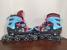 Kryptonics Blue/Pink ABEC 3 Bearings Adjustable Inline Skates Size 5-8