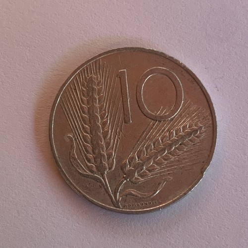Moneta lire anno 1955 - moneta, 10