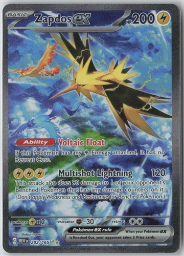 Zapdos sir 202 165 - sir, scarlet