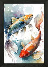 Carpe Koi Fish poster arte da