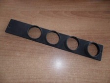 PLANCIA QUADRO PORTA MANOMETRI CRUSCOTTO 4 POSTI DIAMETRO 52 IN METALLO