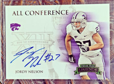 Jordy Nelson 2008 Press Pass Legends Gold All Conference Auto RC #ACJN 321/400