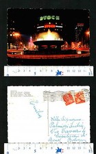 GENOVA (GE) - CARATTERISTICA VEDUTA DI PIAZZA DE FERRARI - NOTTURNO - 52958