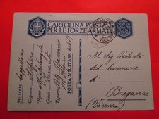 Franchigia POSTA MILITARE 206 ALBANIA x BREGANZE + 11° ALPINI BTG. BASSANO