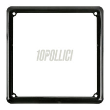 Cornice targa in acciaio Vespa, 180X180 - verniciato nero