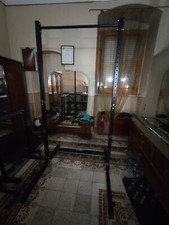 Attrezzatura home gym, rack - panca - parallele - 2 set manubri