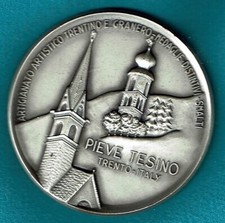 Medaglione argentana - Ricordo di Pieve Tesino e della ditta Granero