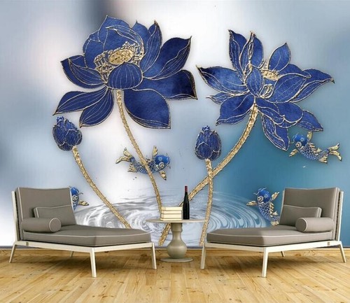 Carta parati lotus pesce - da,