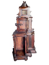 ? Mobile da ingresso antico in noce scolpito – fine XIX secolo  neorinascimento