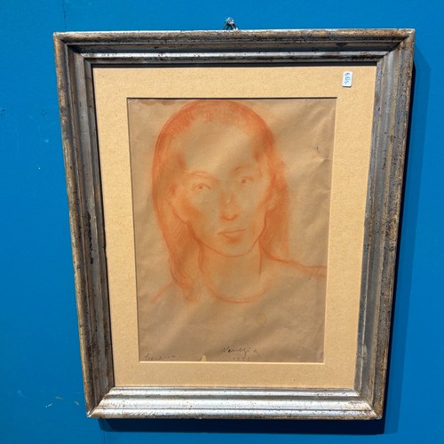 Disegno sanguigna carta - su,