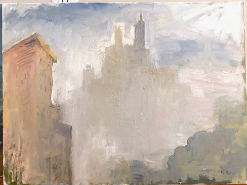 Dipinto olio tela - su,
