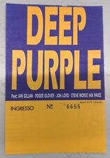 Biglietto DEEP PURPLE PALATRUSSARDI MILANO SETTEMBRE 1987