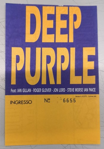 Biglietto deep purple - biglietto,