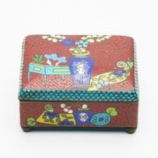 Coperchio scatola cloisonne