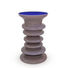 VASO PER FIORI IN VETRO GRIGIO