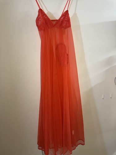 Vintage red slip dress - vintage,