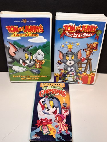 Vhs lot tom and jerry - vhs, (3)