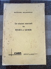 Le classi sociali in Marx e Lenin, Salvatore Malinconico 1978 CUEN