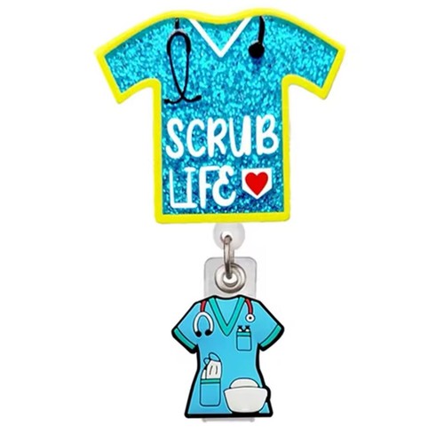 Scrub life badge mulinello - scrub,