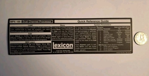Lexicon mpx 100 processore - lexicon,