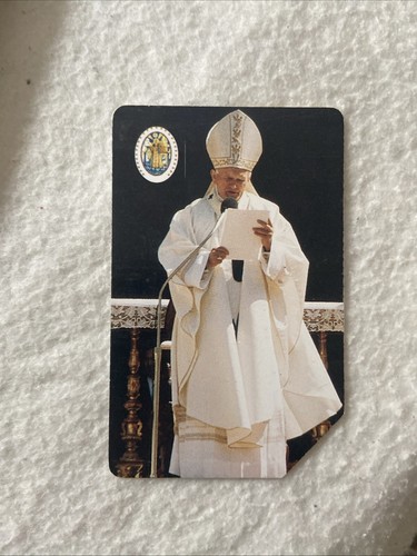 Scheda telefonica rara papa - scheda,
