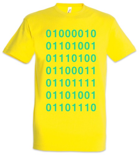 Binary code shirt - t-shirt, uomo