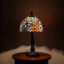 LAMPADA da tavolo IN STILE LIBERTY con VETRO *TIFFANY FLOWER* Ø20cm attacco E27 