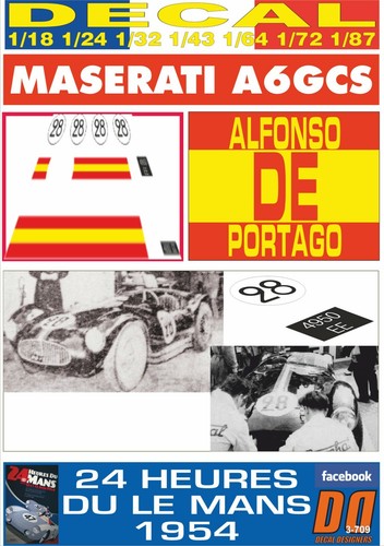 Decal maserati a6gcs alfonso - decal,