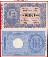 ITALY 10 LIRE 19 9 1923 Sign