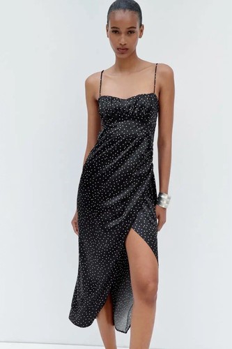 Abito midi zara nero - midi, a