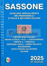 CATALOGO SASSONE 2025 VOLUME 1 come da foto USATO PARI AL NUOVO