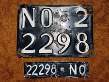  TARGA AUTO D’EPOCA COMPLETA