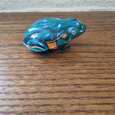 Rana IN LATTA GIOCATTOLO A MOLLA DA COLLEZIONE