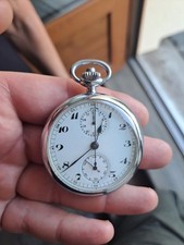 Ancienne Montre A Gousset Chronomètre Auricoste Militaria  1 Ère Guerre Mondiale