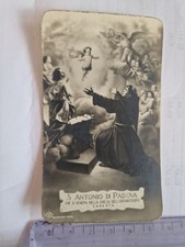 Santino Holy Card S. Antonio Di Padova Caserta NB Preghiera PG25 ^