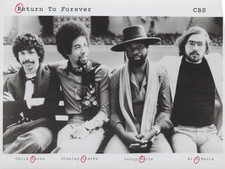 Chick Corea Return To Forever Foto Nero e Bianco Premere Promozione Circa 1970s
