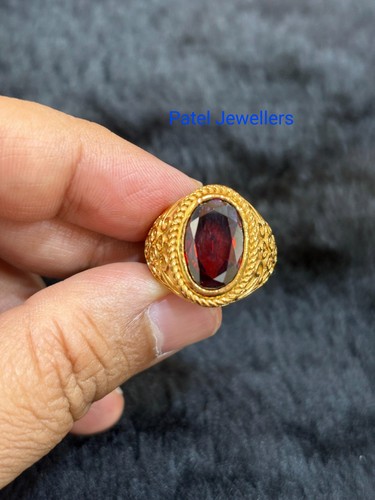 6ct ovale sangue granato rosso - granato,