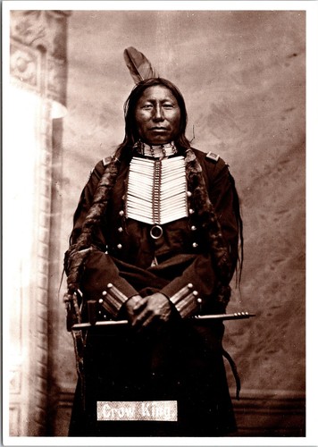 Cartolina capo indiano sioux - capo,